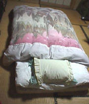 Made futon.